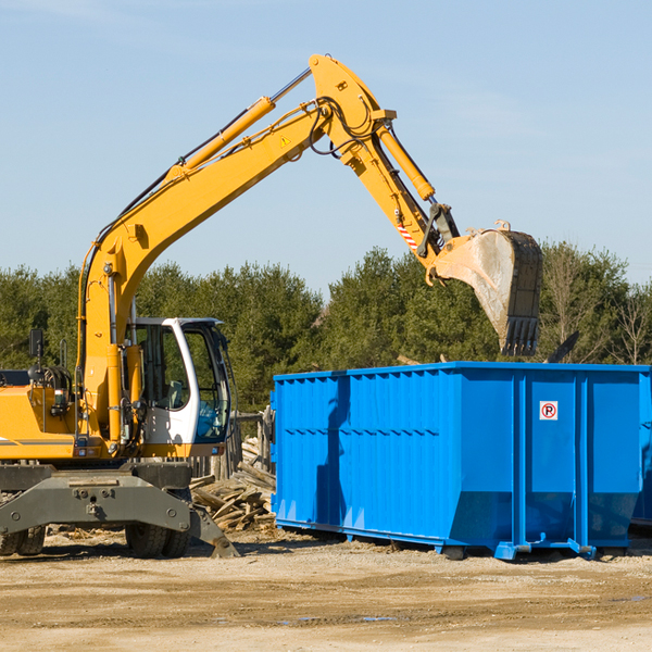 what are the rental fees for a residential dumpster in New Woodville